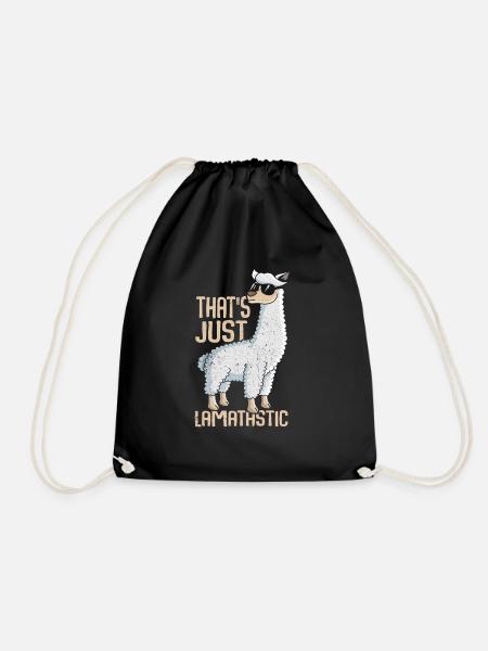 Lama - Turnbeutel - Schwarz