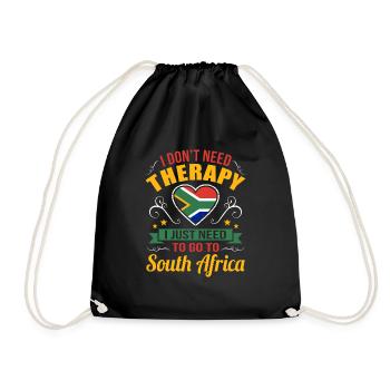 Afrique du Sud - Sac de sport léger - noir - Devant