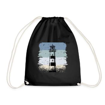 Lighthouses in northern Germany - Drawstring Bag - black - Front