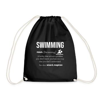 Natation - Sac de sport léger - noir - Devant