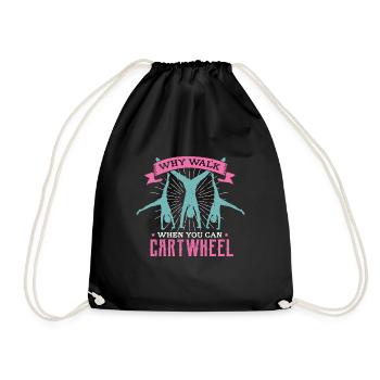 Conception acrobatique pour un fan de gymnastique - Sac de sport léger - noir - Devant