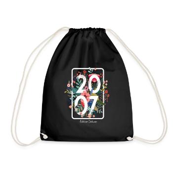 Beau cadeau d'anniversaire de 14 ans pour fille - Sac de sport léger - noir - Devant