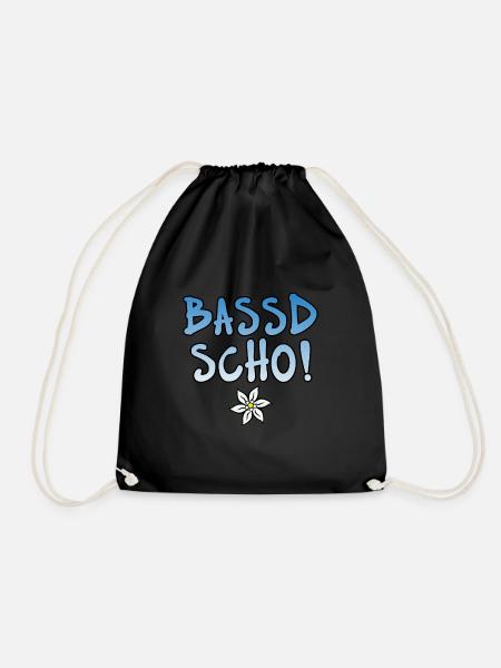 Bassd scho - Turnbeutel - Schwarz