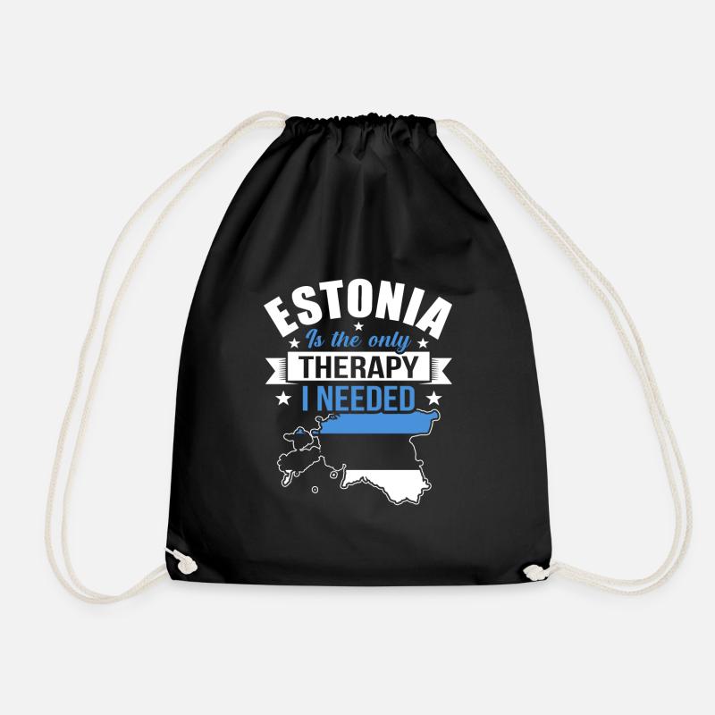 Estland - Turnbeutel - Schwarz