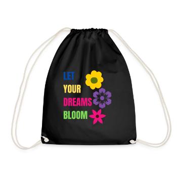 let your dreams bloom - Sac de sport léger - noir - Devant