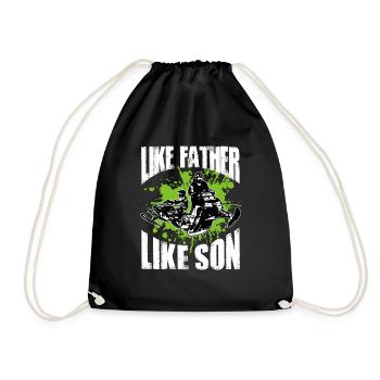 Cool Like Father, Like Son Snowmobile Fahrer - Sac de sport léger - noir - Devant
