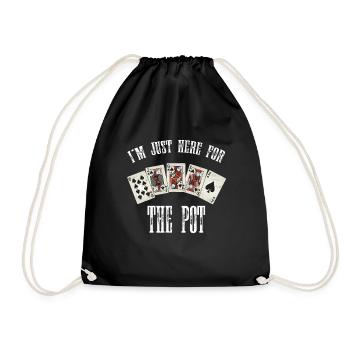 Poker tshirt insolent pour les joueurs de poker et les gamblers - Sac de sport léger - noir - Devant