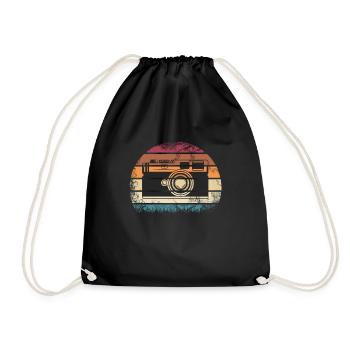 Photographer Camera Photographer Photography Women's Design - Drawstring Bag - black - Front