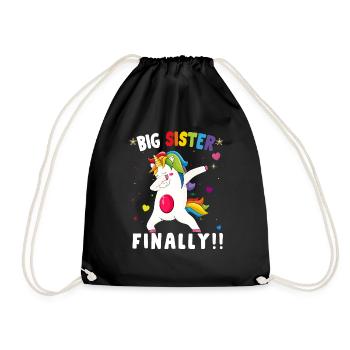 grande sœur enfin - Sac de sport léger - noir - Devant