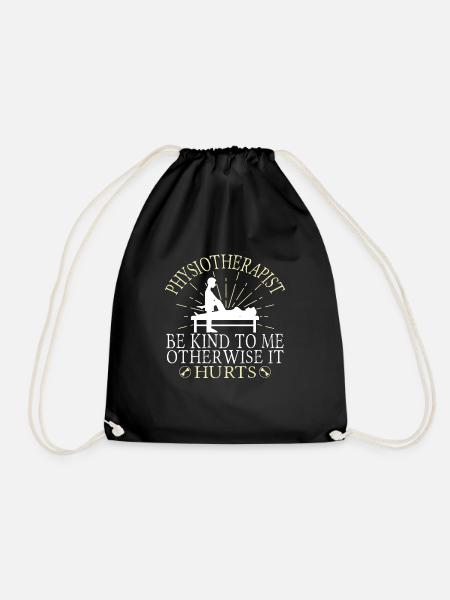 Physiotherapist - Drawstring Bag - black