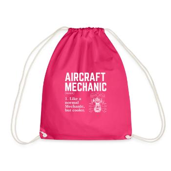 Mécanicien d’aéronef - Sac de sport léger - fuchsia - Devant