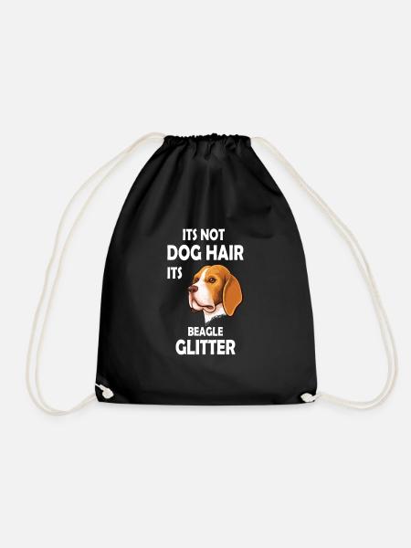 Its not Dog Hair its Beagle Glitter - Turnbeutel - Schwarz