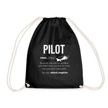 Pilote - Sac de sport léger - noir - Devant