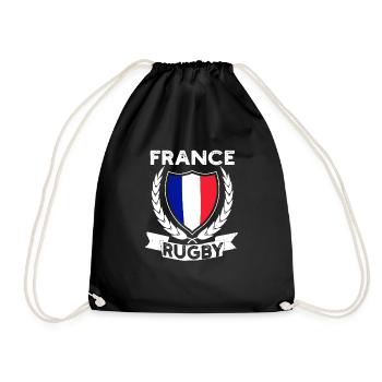 Rugby France Rugby Maillot Pour Les Français Et Les Fans - Sac de sport léger - noir - Devant