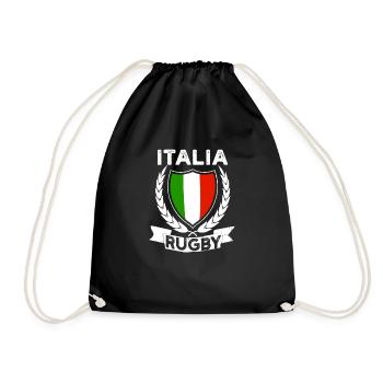 Rugby Italia Maillot De Rugby Pour Les Italiens Et Les Fans - Sac de sport léger - noir - Devant