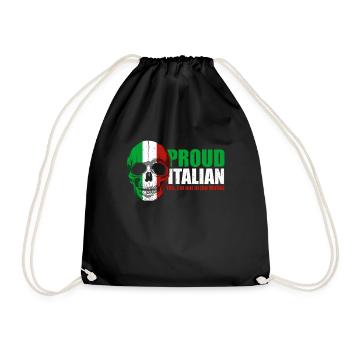 Italie mafia Milan Italien Cadeau Rome - Sac de sport léger - noir - Devant