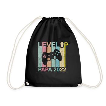 Homme Papa 2022 Futurs Parents Level Up Joueur - Sac de sport léger - noir - Devant