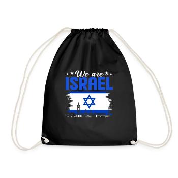Israel - Drawstring Bag - black - Front