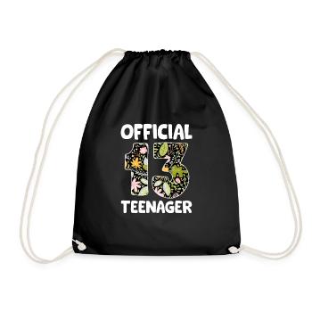 Adolescente Official Ado 13 ans anniversaire - Sac de sport léger - noir - Devant