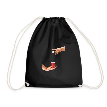 2 mains Beer Pong - Sac de sport léger - noir - Devant