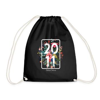 Beau cadeau d'anniversaire de 10 ans pour bébé - Sac de sport léger - noir - Devant