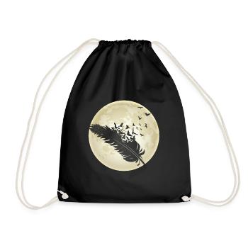 Feel free - Drawstring Bag - black - Front