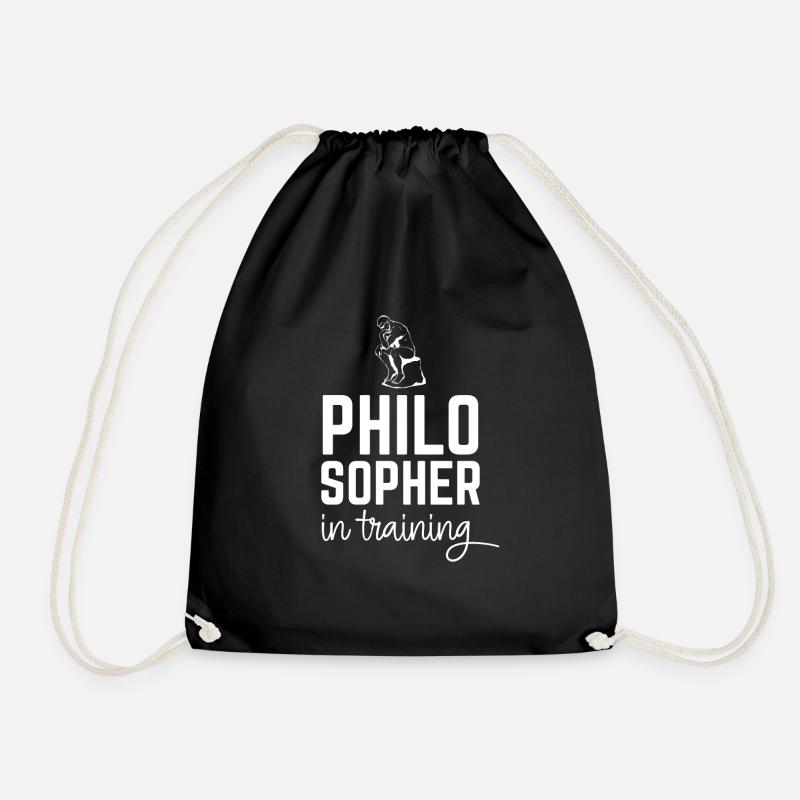 Philosoph in der Ausbildung - Turnbeutel - Schwarz