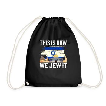 Israel - Drawstring Bag - black - Front