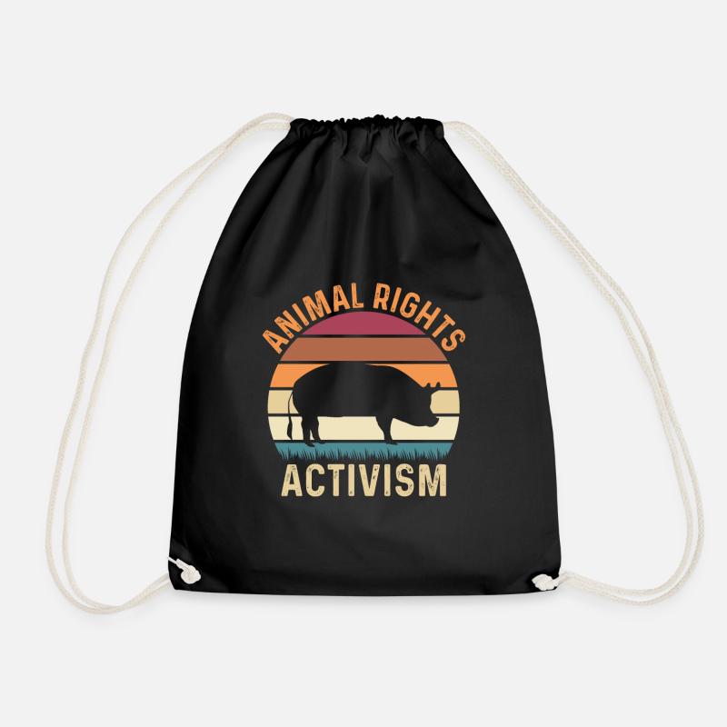 Animal rights Activism - Turnbeutel - Schwarz
