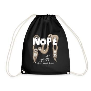 Paresseux Paresseux Nope - Sac de sport léger - noir - Devant