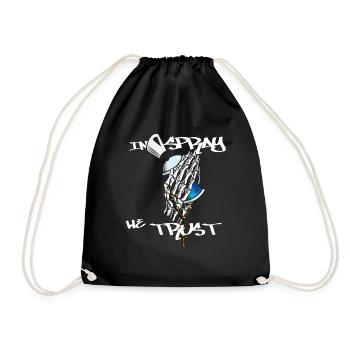 Sprayer Graffiti Praying Hands Kunst Art - Sac de sport léger - noir - Devant