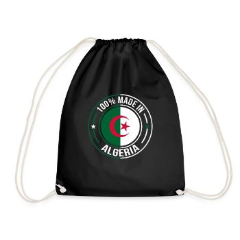 Algeria - Drawstring Bag - black - Front