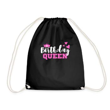Birthday Queen Femme Cadeau d’anniversaire - Sac de sport léger - noir - Devant