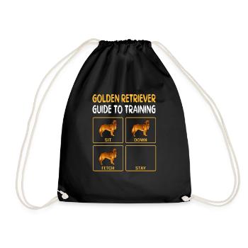 Golden Retriever Guide à la formation de l’obéissance de chien - Sac de sport léger - noir - Devant