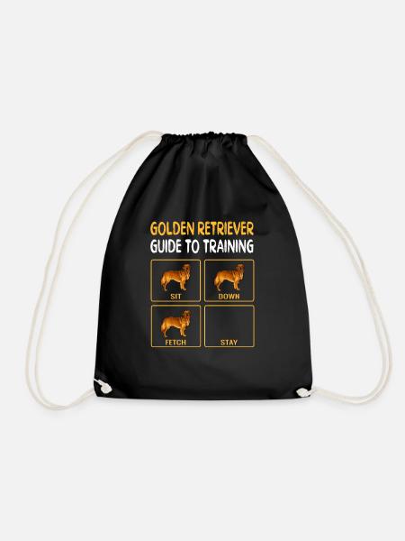 Golden Retriever Guide To Training Dog Obedience - Turnbeutel - Schwarz