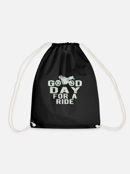 Naked Bike Good - Drawstring Bag - black