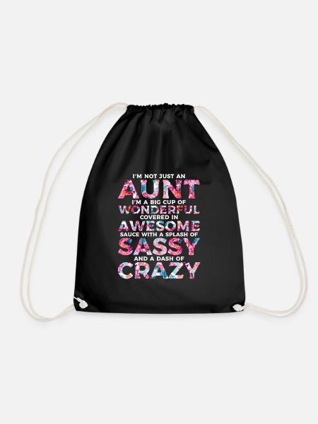 I M Not Just An Aunt Best Aunt Ever Crazy Aunt - Sac de sport léger - noir