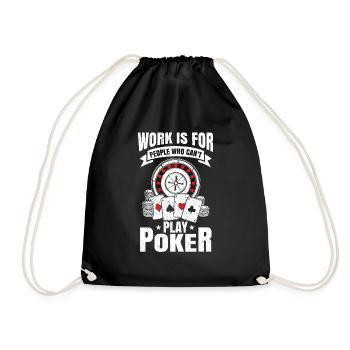 poker - Sac de sport léger - noir - Devant