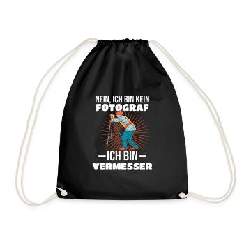 Vermesser Bin kein Fotograf - Turnbeutel - Schwarz - Vorne