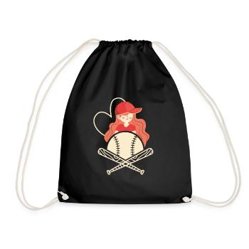 Rainbow Softball For Women Girls Lanceur - Sac de sport léger - noir - Devant