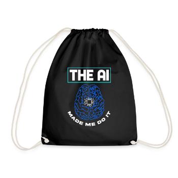 Artificial intelligence has led me to - Drawstring Bag - black - Front