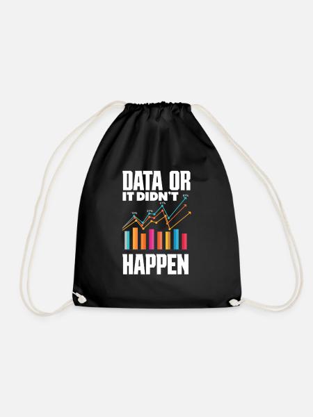 Datenanalyse Datentechnik Business Intelligence - Turnbeutel - Schwarz