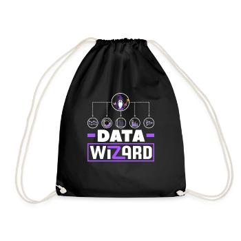Data Analysis Data Assistant Engineering Business - Drawstring Bag - black - Front