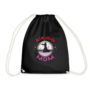 Aikido Mama - Drawstring Bag - black - Front