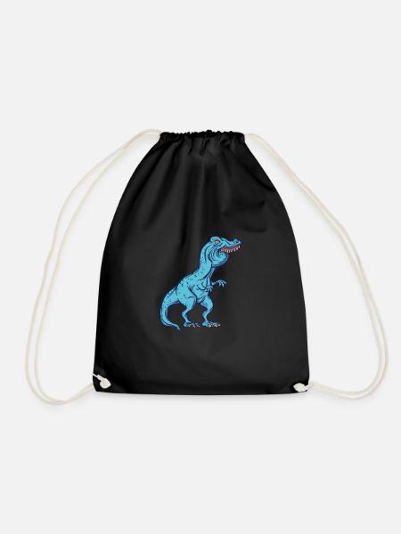 Lustiges Dino Meme TRex Tshirt Party Geschenk - Turnbeutel - Schwarz