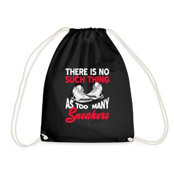 There aren't too many sneaker sneakers - Drawstring Bag - black - Front