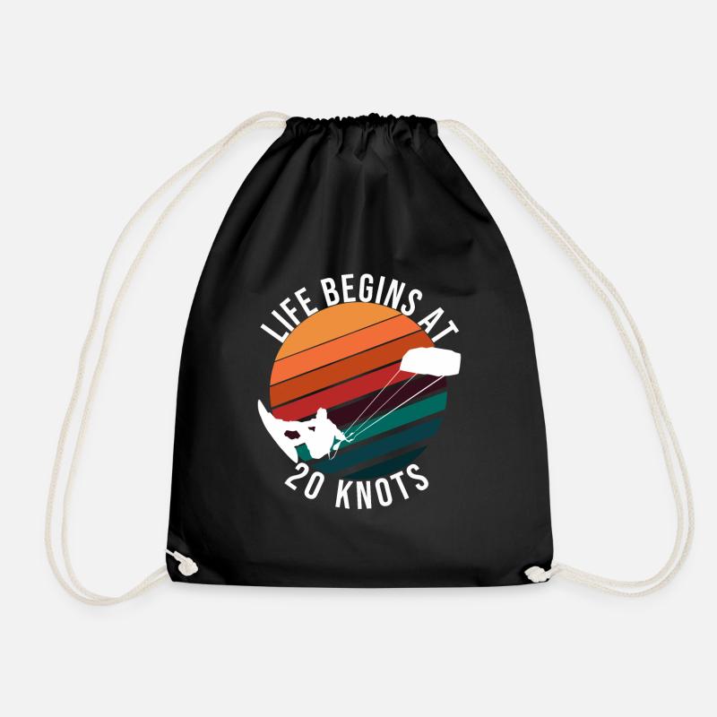 Kitesurfer Kite Kite Surf surf - Sac de sport léger - noir