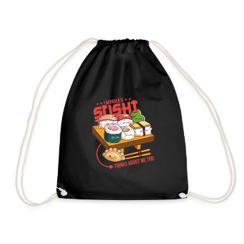 Sushi Anime I Otaku I Japanese Food I Kawaii Sushi - Sac de sport léger - noir - Devant