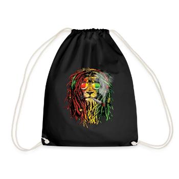 Cannabis Hemp THC 420 - Drawstring Bag - black - Front