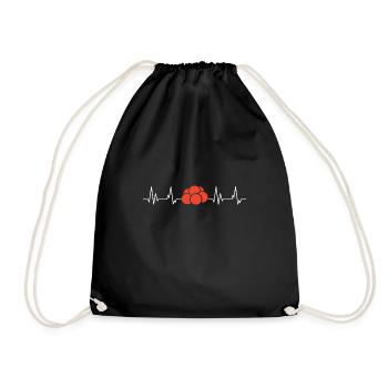 Black Forest girl Bollen heartbeat - Drawstring Bag - black - Front